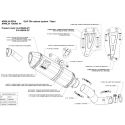 Pièces de rechange pour demi-ligne inox/carbone Akrapovic RSV4 2009-2014