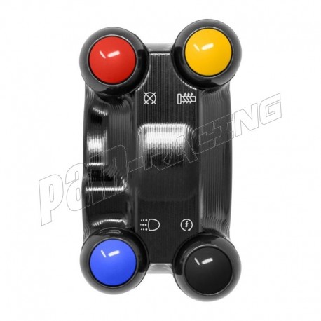 Commodo racing droit 4 boutons et cocotte de tirage JETPRIME Panigale V4/S 2018-2024, Panigale V4 SP/2 2022-2023