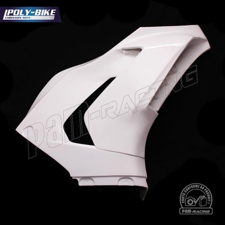 Flanc droit avec aileron fibre de verre CBR1000RR 2020-2023 POLY-BIKE