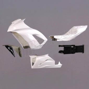 Carénage poly racing fibre de verre ZX-6R 636 2013-2016 POLY-BIKE