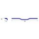 Guidon LSL Street Bar Haut alu noir diamètre 22.2 mm