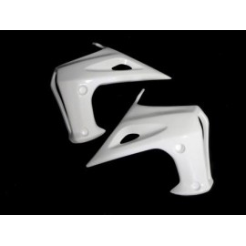 Paire d'écopes de radiateur fibre de verre SV 1000N 2003-2013, SV 650N 2003-2009 SRT FAIRINGS