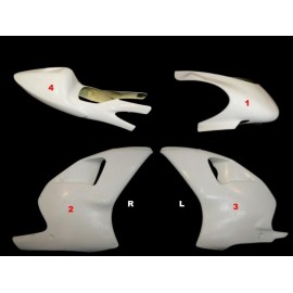 Carénage poly complet 4 parties selle origine fibre de verre 250 RS (SP) 1993-1997 SRT FAIRINGS